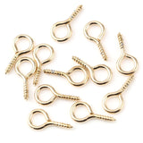 Large Screw Eyes Bails Top Drilled Findings for Jewelry, 200 PCs/Set