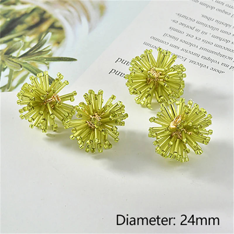 Crystal Firework Ball Pendant for DIY Jewelry Making