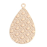 20pcs Silver Copper Filigree Drop Dot Charms 23mm