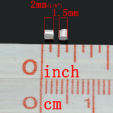 2mm Iron Alloy Crimp Beads Round Silver DIY Making Bracelets Charms Jewelry