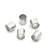 2mm Iron Alloy Crimp Beads Round Silver DIY Making Bracelets Charms Jewelry