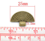 30 PCs Antique Bronze Glue on Bail Charm Pendants DIY Jewelry Making