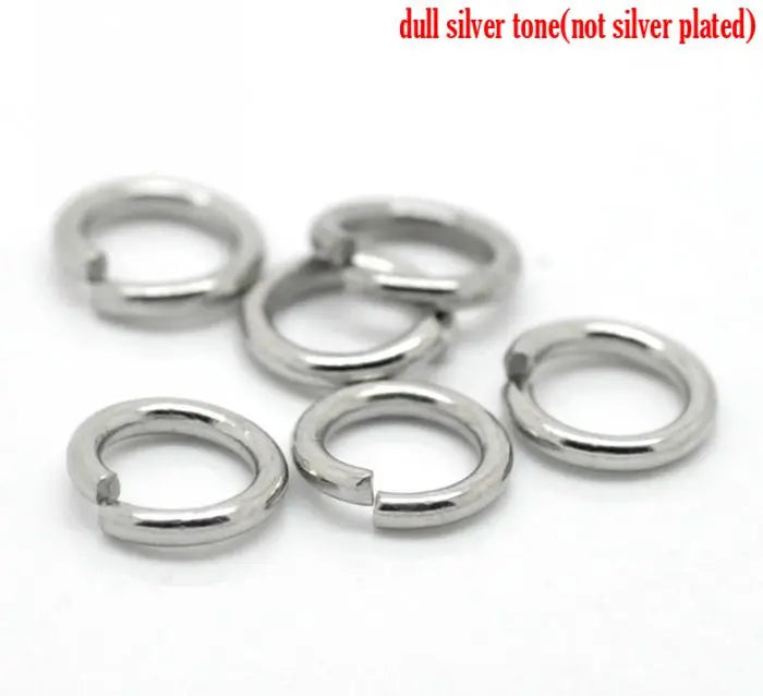500pcs 7mm Stainless Steel Jump Rings