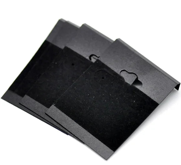 50Pcs Square Card Ear Hooks Earring Display Cards 6.2x4.5cm
