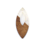 Resin & Wood Effect Pendant Charms for DIY Jewelry Making, 3PCs