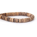 Coconut Shell Spacer Beads Cylinder Light Coffee 8mm 3 Strands
