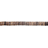 Coconut Shell Spacer Beads Cylinder Light Coffee 8mm 3 Strands