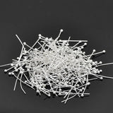 Copper Ball Head Pins Silver 20mm 0.5mm 24G 1000PCs