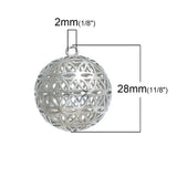 Copper Flower Of Life Pendant for DIY Jewelry, 1Piece