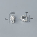 Copper Pendant Pinch Bails Silver Plated DIY Earrings Necklace