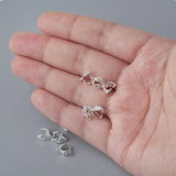 Copper Pendant Pinch Bails Silver Plated DIY Earrings Necklace