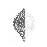 Copper Hollow Oval Heart Filigree Stamping Pendants