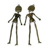 Toy Doll Making Necklace Pendants Human Silver Metal Charms Jewelry