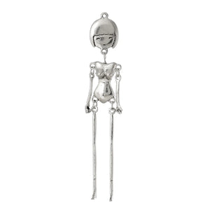 Toy Doll Making Necklace Pendants Human Silver Metal Charms Jewelry