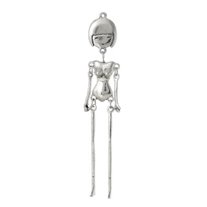 Toy Doll Making Necklace Pendants Human Silver Metal Charms Jewelry