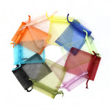 50pc Organza Jewelry Bags 7x7cm Drawstring Gift Bags