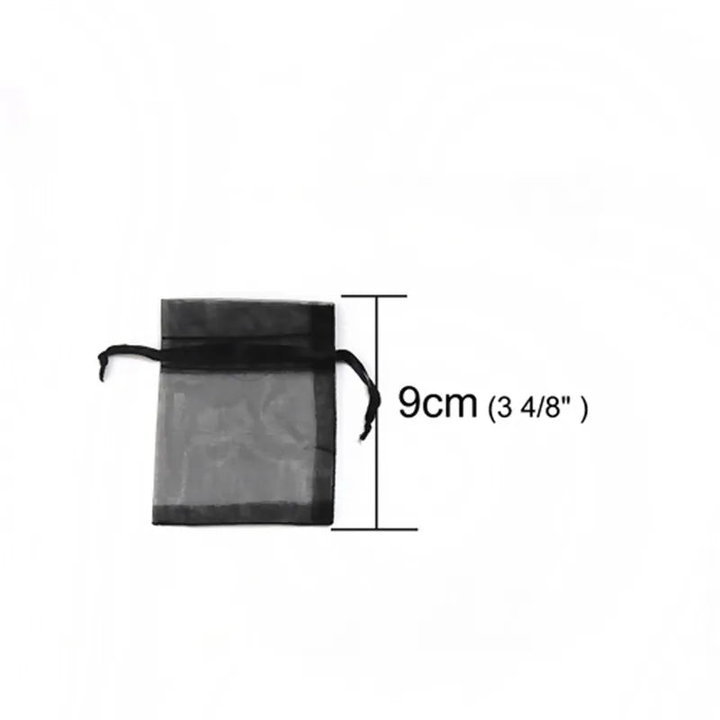 50pc Organza Jewelry Bags 7x7cm Drawstring Gift Bags