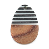 Wooden Series Pendant Wood Effect Resin Charms Drop Red Jewelry DIY 5 PCs