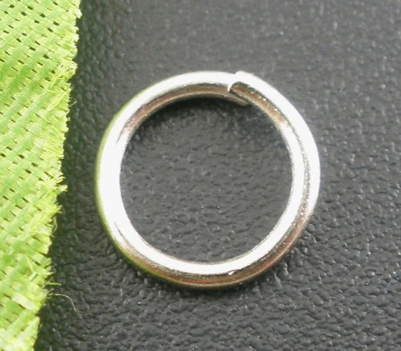 500PCs Silver Open Jump Rings 8mm DIY Earrings Necklace Women Jewelry Findings