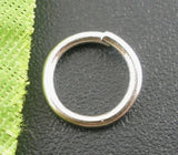 500PCs Silver Open Jump Rings 8mm DIY Earrings Necklace Women Jewelry Findings