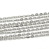 Iron Alloy Chain Extension Silver DIY Making Necklace Jewelry 10 M
