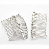 Iron Based Alloy Hair Clips Silver Women DIY Hair Jewelry 10 PCs