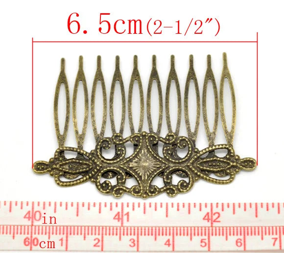 Antique Bronze Hair Clips Findings Multicolor DIY Jewelry Findings