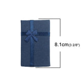 Paper Jewelry Gift Boxes Rectangle Bowknot Pattern Ring Box Earrings Box