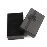 Paper Jewelry Gift Boxes Rectangle Bowknot Pattern Ring Box Earrings Box