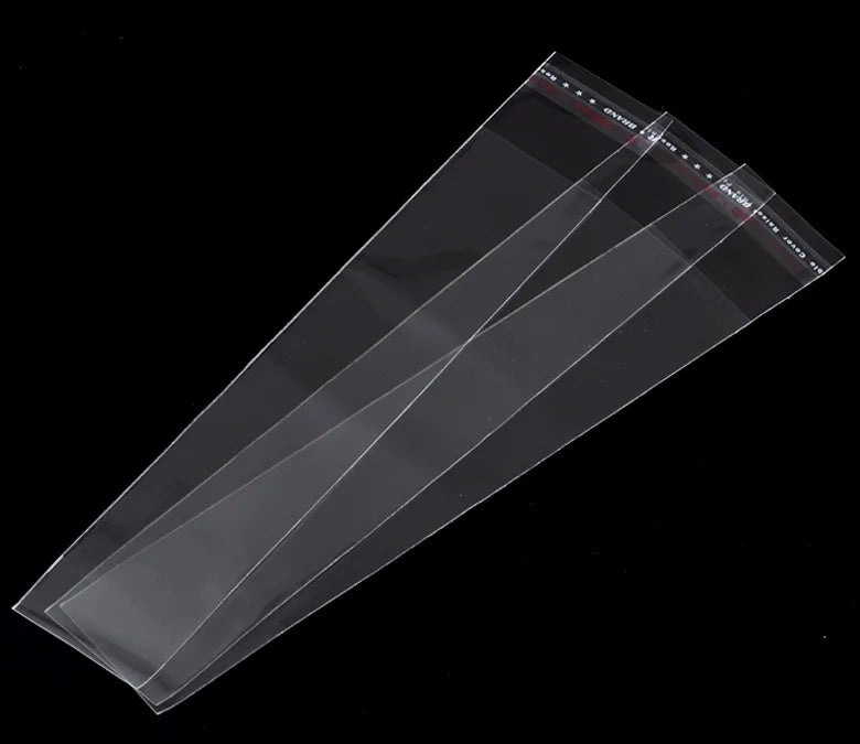 200PCs Self-Seal Plastic Bags for Jewelry Storage 20x3.5cm