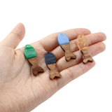 Resin Wood Effect Fish Pendants Charms DIY Earrings Necklace Jewelry