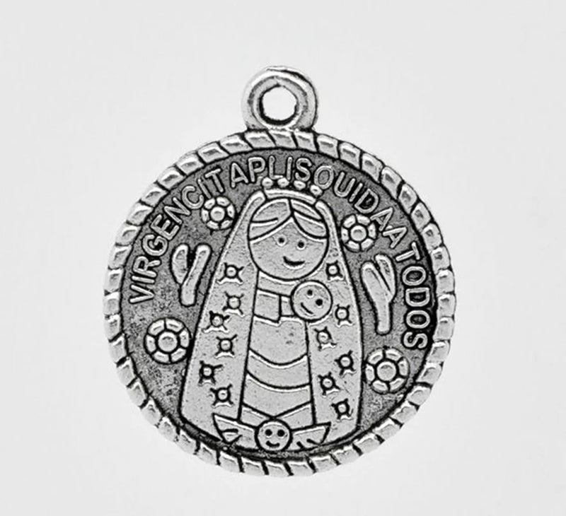 30PCs Silver Virgencita Pendants For Women Necklace Jewelry Making