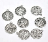 30PCs Silver Virgencita Pendants For Women Necklace Jewelry Making