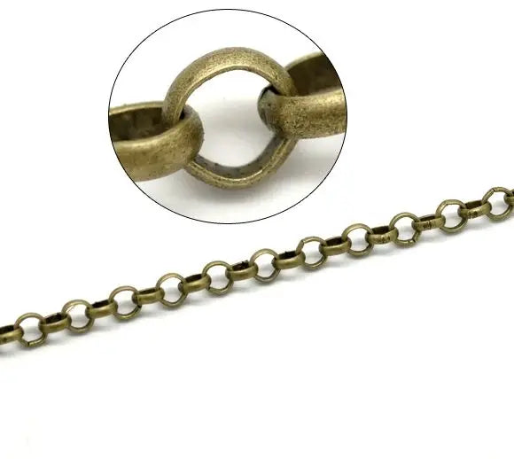 Antique Bronze Rollo Chain 6mm 10M Pack