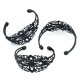 Retail Bangles Filigree Flower Hollow 15.5cm,4PCs