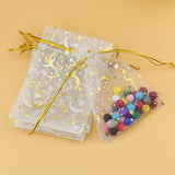 Alien Series Bronzing Jewelry Bag Star Moon Pattern Organza Bag
