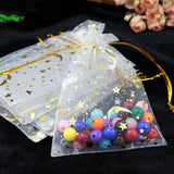 Alien Series Bronzing Jewelry Bag Star Moon Pattern Organza Bag