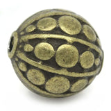 Vintage Spacer Beads Ball Antique Bronze Metal Beads DIY Necklace 30PCs