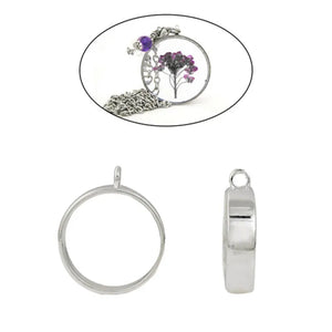 Zinc Alloy Open Back Bezel Pendants For Resin Pendant