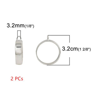 Zinc Alloy Open Back Bezel Pendants For Resin Pendant