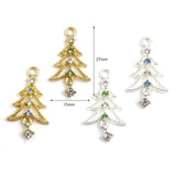 10PCs Christmas Tree Charms Pendant DIY Necklace Earrings Findings