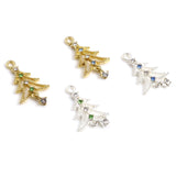 10PCs Christmas Tree Charms Pendant DIY Necklace Earrings Findings