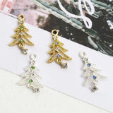 10PCs Christmas Tree Charms Pendant DIY Necklace Earrings Findings