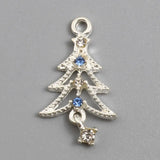 10PCs Christmas Tree Charms Pendant DIY Necklace Earrings Findings