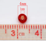 Dark Red Seed Beads 6/0 Round Rocailles Lined 450g