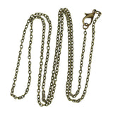 DoreenBox Antique Bronze Cable Chains Necklace DIY 62cm 12Pcs