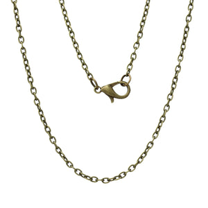 DoreenBox Antique Bronze Cable Chains Necklace DIY 62cm 12Pcs