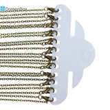 DoreenBox Antique Bronze Cable Chains Necklace DIY 62cm 12Pcs