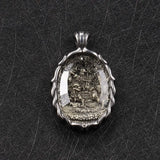 Dorje Shugden Pendant Men's Necklace Retro Ethnic Style Buddha Card Pendant