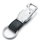 Multi-Functional Leather Keychain LED Light Beer Opener